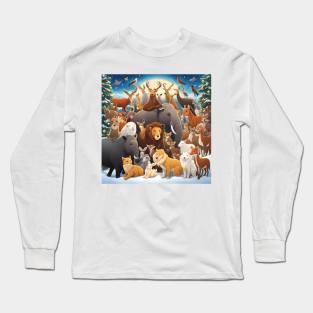 Animal Christmas Long Sleeve T-Shirt